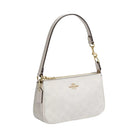 Coach Nolita 19 In Signature Canvas in Gold White Chalk