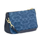 Coach Nolita 19 In Signature Denim in Gold Indigo