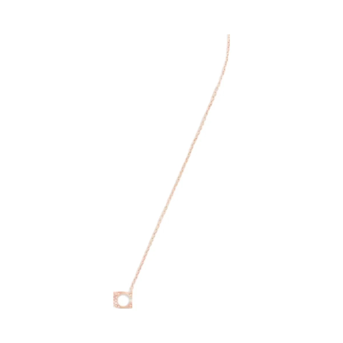 Coach Pave Signature Necklace in Rose Gold