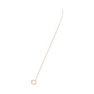 Coach Pave Signature Necklace in Rose Gold