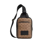 Coach Racer Sling Pack In Signature Canvas in Gunmetal Tan Black