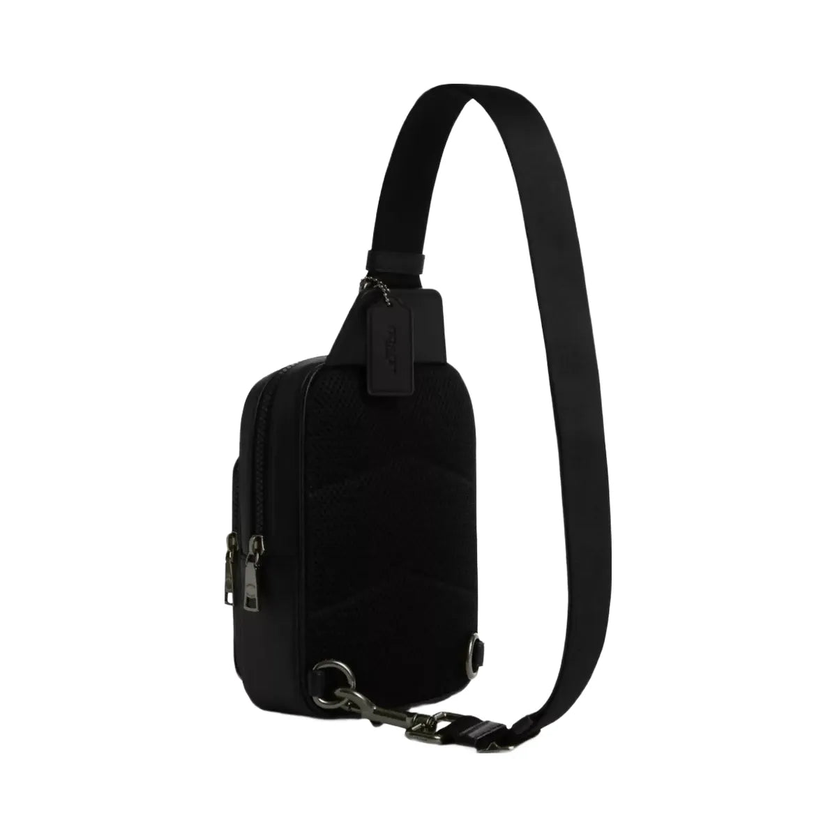 Coach Racer Sling Pack In Signature Canvas in Gunmetal Tan Black