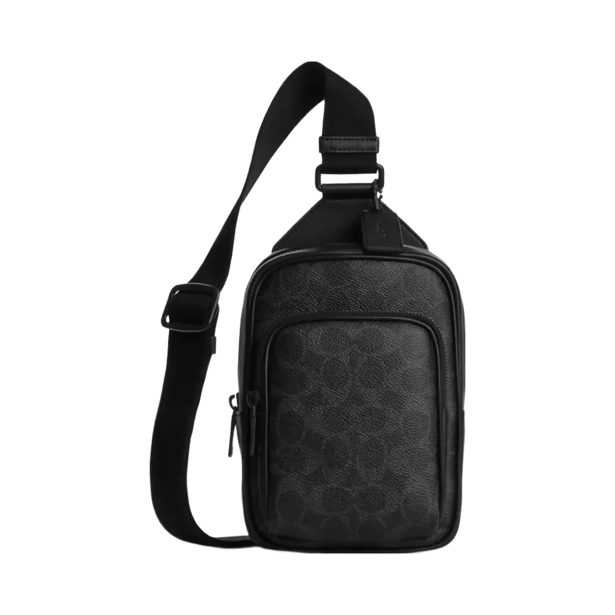Coach Racer Sling Pack In Signature Canvas in Matte Black Signature