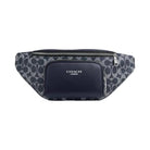 Coach Racer Small Belt Bag In Signature Canvas in Silver Denim Chalk