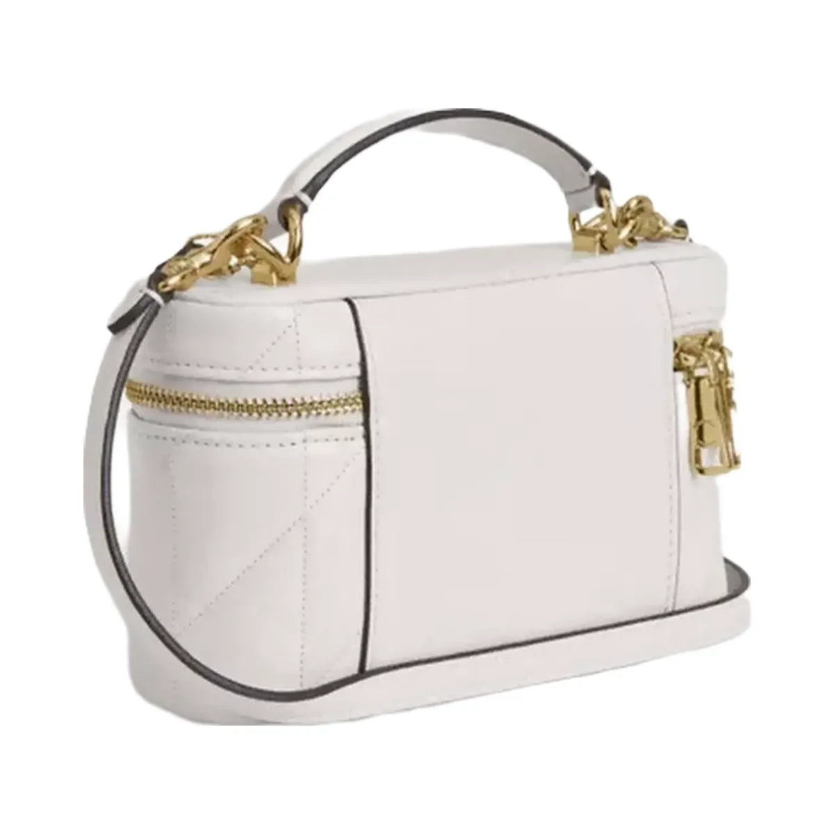 Coach Rainer Crossbody Bag 18 With Quilting in Gold Chalk
