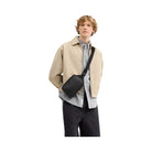 Coach Ray Pack In Signature Canvas in Silver Black Signature