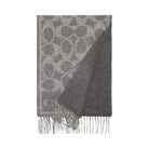 Coach Reversible Signature Cashmere Muffler in Dove Grey