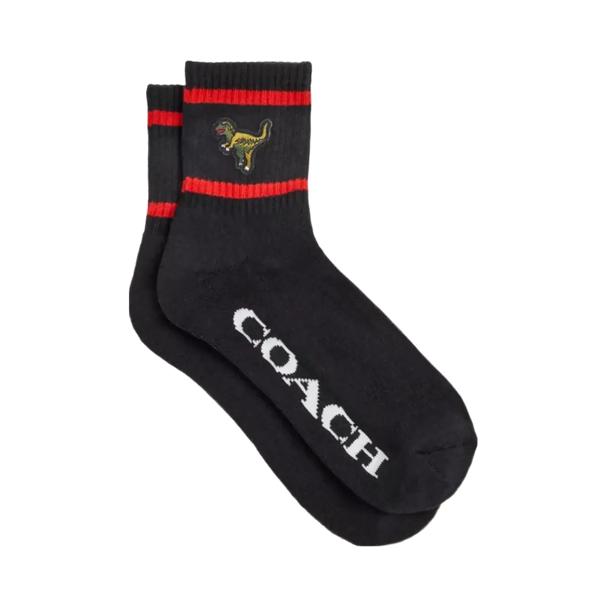 Coach Rexy Quarter Crew Socks in Black