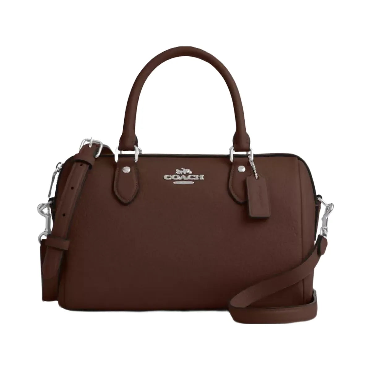 Coach Rowan Satchel Bag in Silver Maple