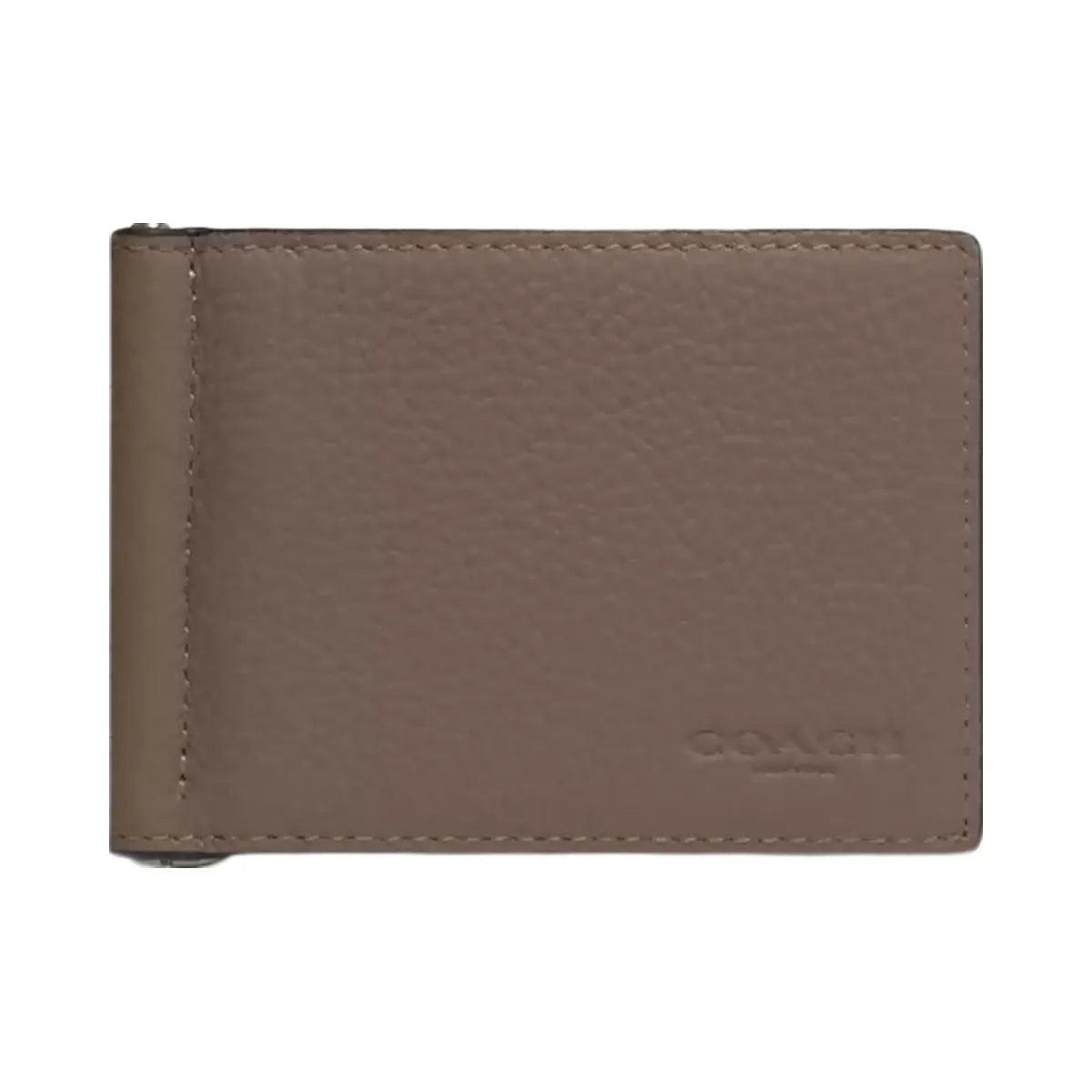 Coach Slim Money Clip Billfold Wallet in Gunmetal Dark Stone