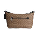 Coach Small Finn Crossbody Bag With Pouch In Signature Canvas in Silver Tan Black