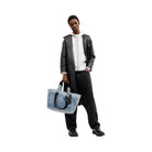 Coach Small Tour Tote Bag In Loved Denim With Charms in Silver Light Indigo