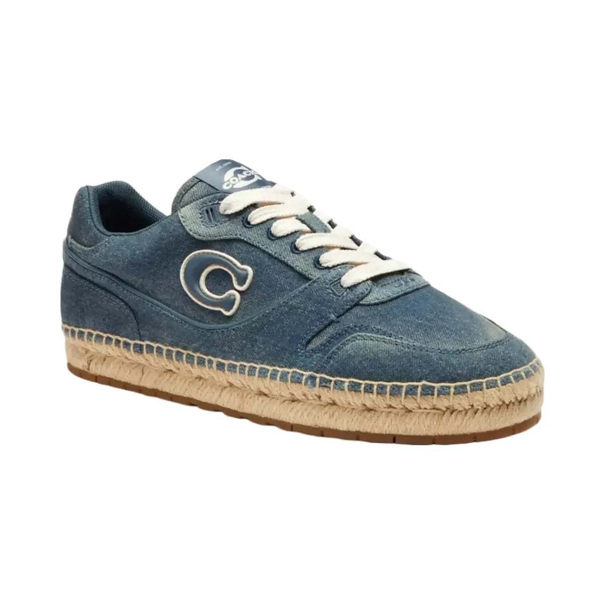 Coach Soho Espadrille Sneaker In Loved Denim in Denim