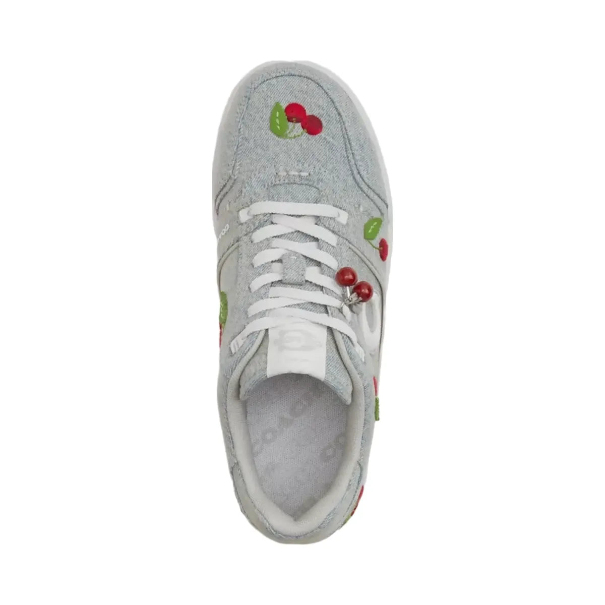Coach Soho Sneaker With Cherries in Denim Optic White