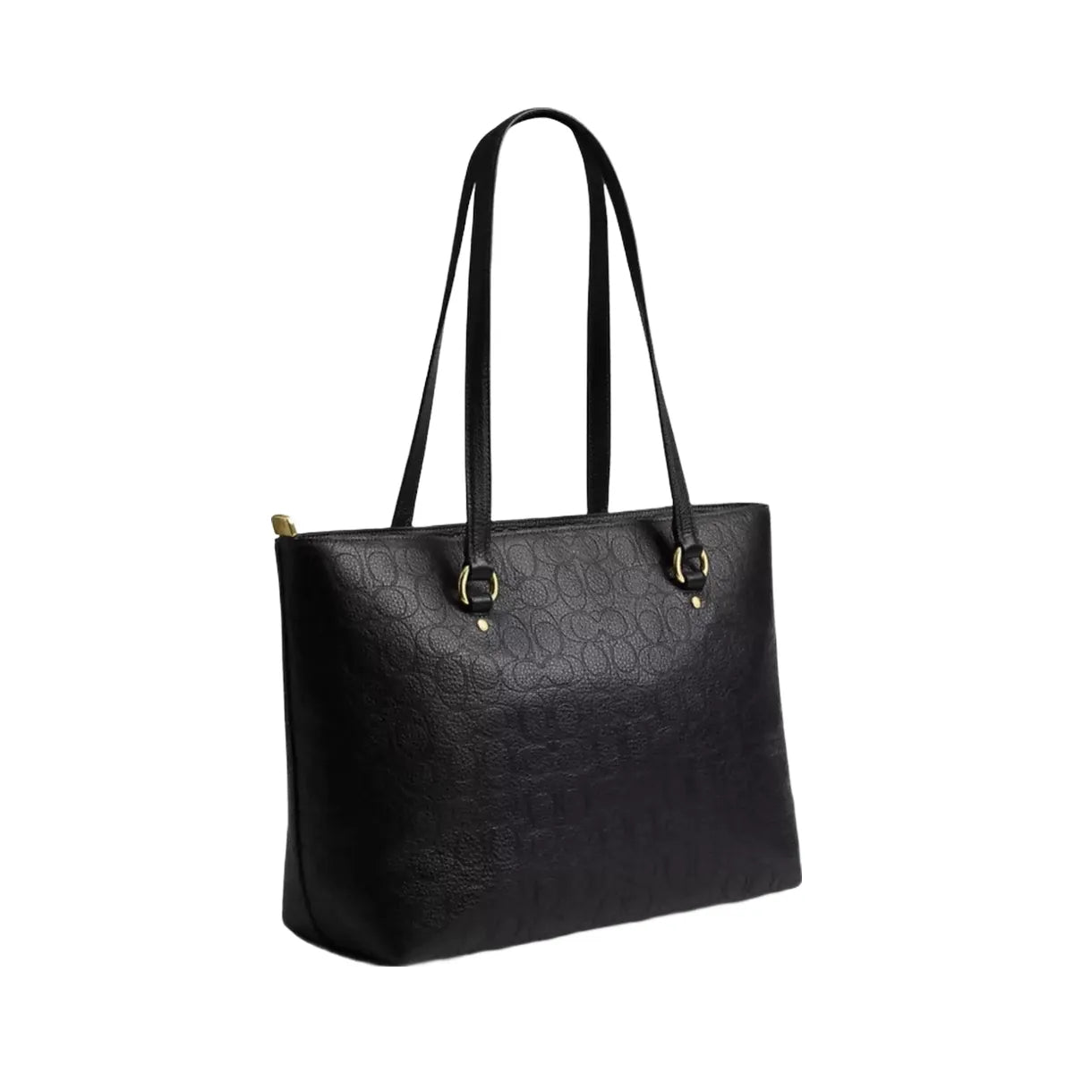Coach Station Tote Bag In Signature Leather in Gold Black