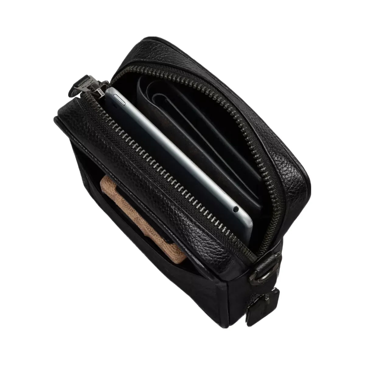 Coach Sullivan Crossbody Bag In Signature Canvas in Gunmetal Charcoal Black