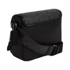 Coach Sullivan Flap Crossbody Bag In Signature Canvas in Gunmetal Charcoal Black