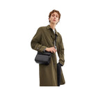 Coach Sullivan Flap Crossbody Bag In Signature Canvas in Gunmetal Charcoal Black