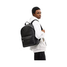 Coach Taylor Backpack In Signature Canvas in Silver Black Signature