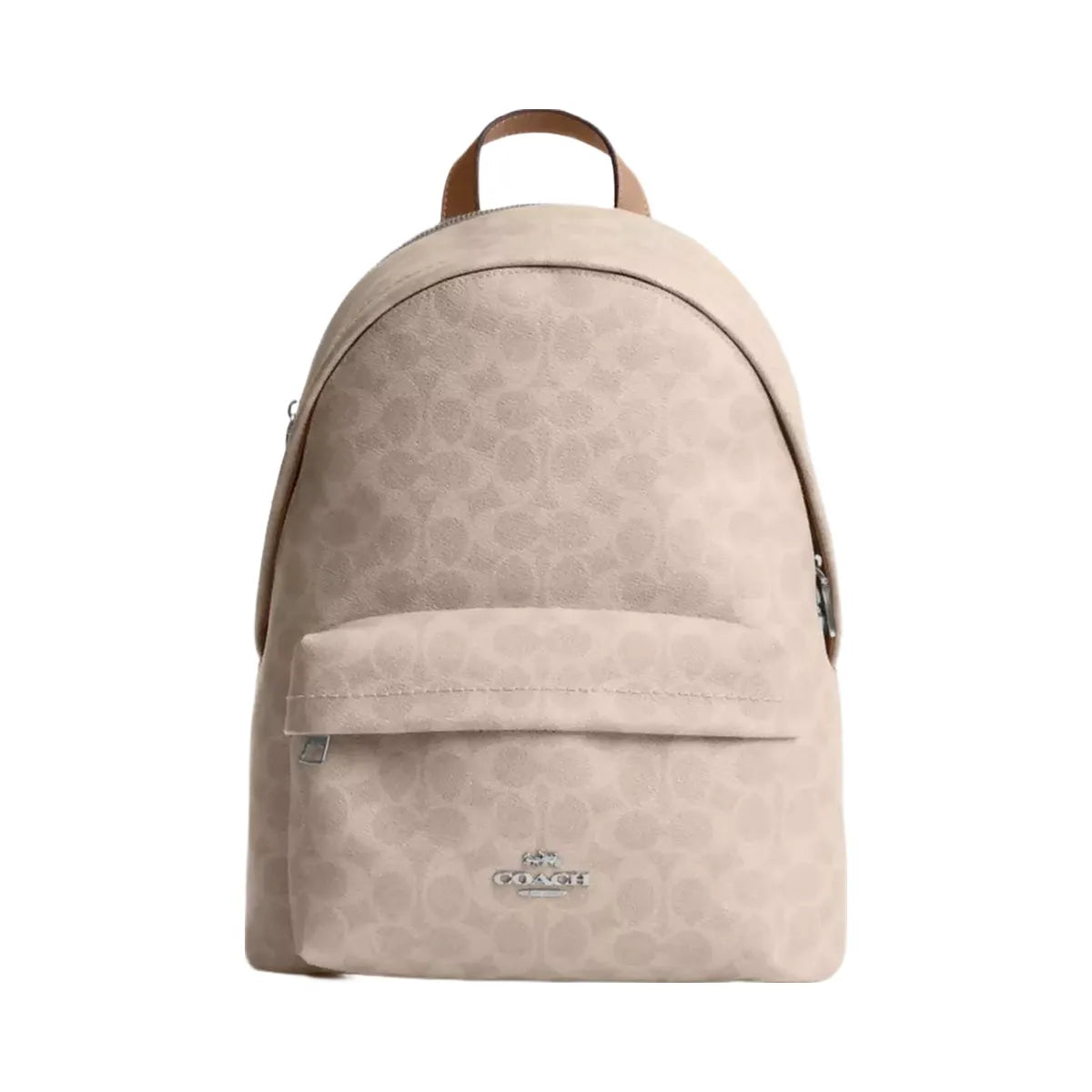 Coach Taylor Small Backpack In Signature Canvas in Silver Sand Taupe