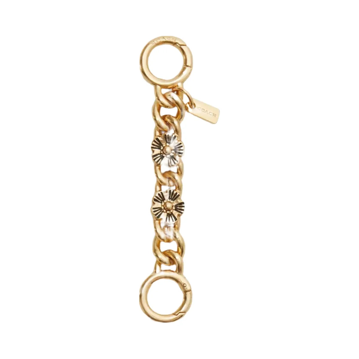 Coach Tea Rose Strap Extender in Gold