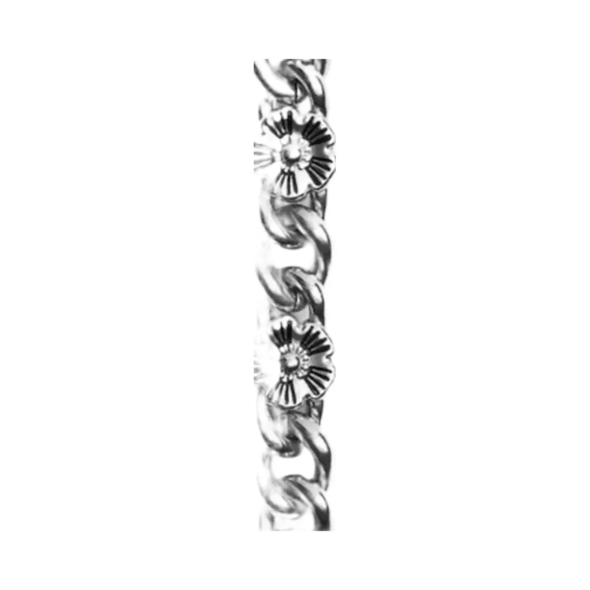 Coach Tea Rose Strap Extender in Silver