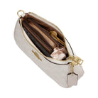 Coach Teri Mini Crossbody Bag In Signature Canvas in Gold White Chalk