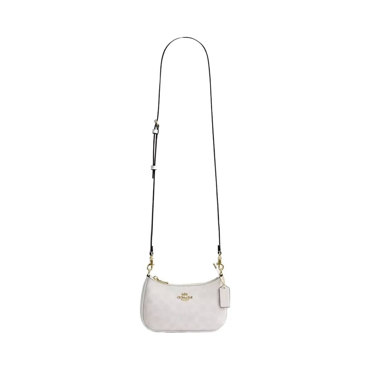 Coach Teri Mini Crossbody Bag In Signature Canvas in Gold White Chalk
