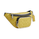 Coach Travis Belt Bag 30 In Signature Canvas in Silver Light Citron