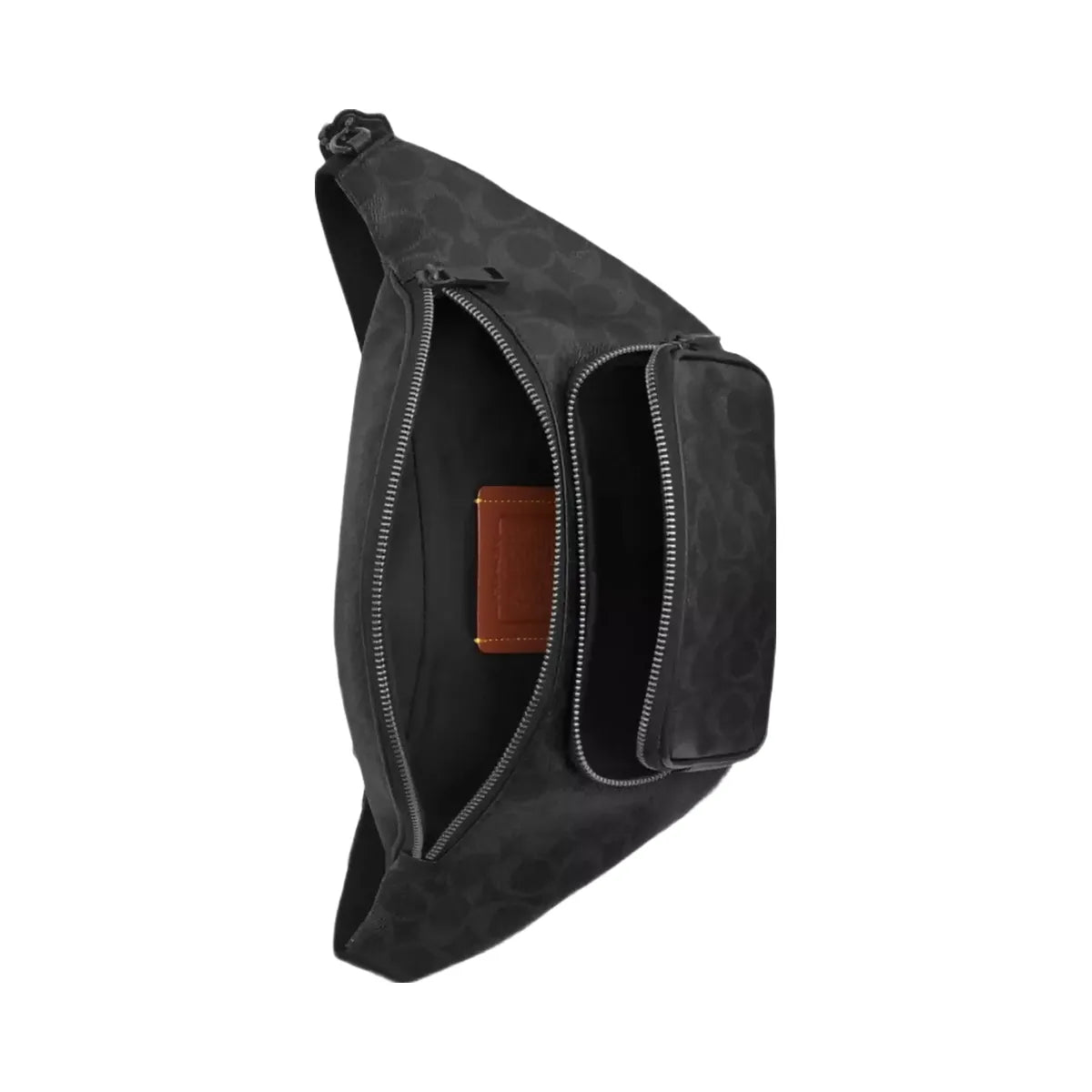 Coach Travis Belt Bag 35 In Signature Canvas in Matte Black Signature
