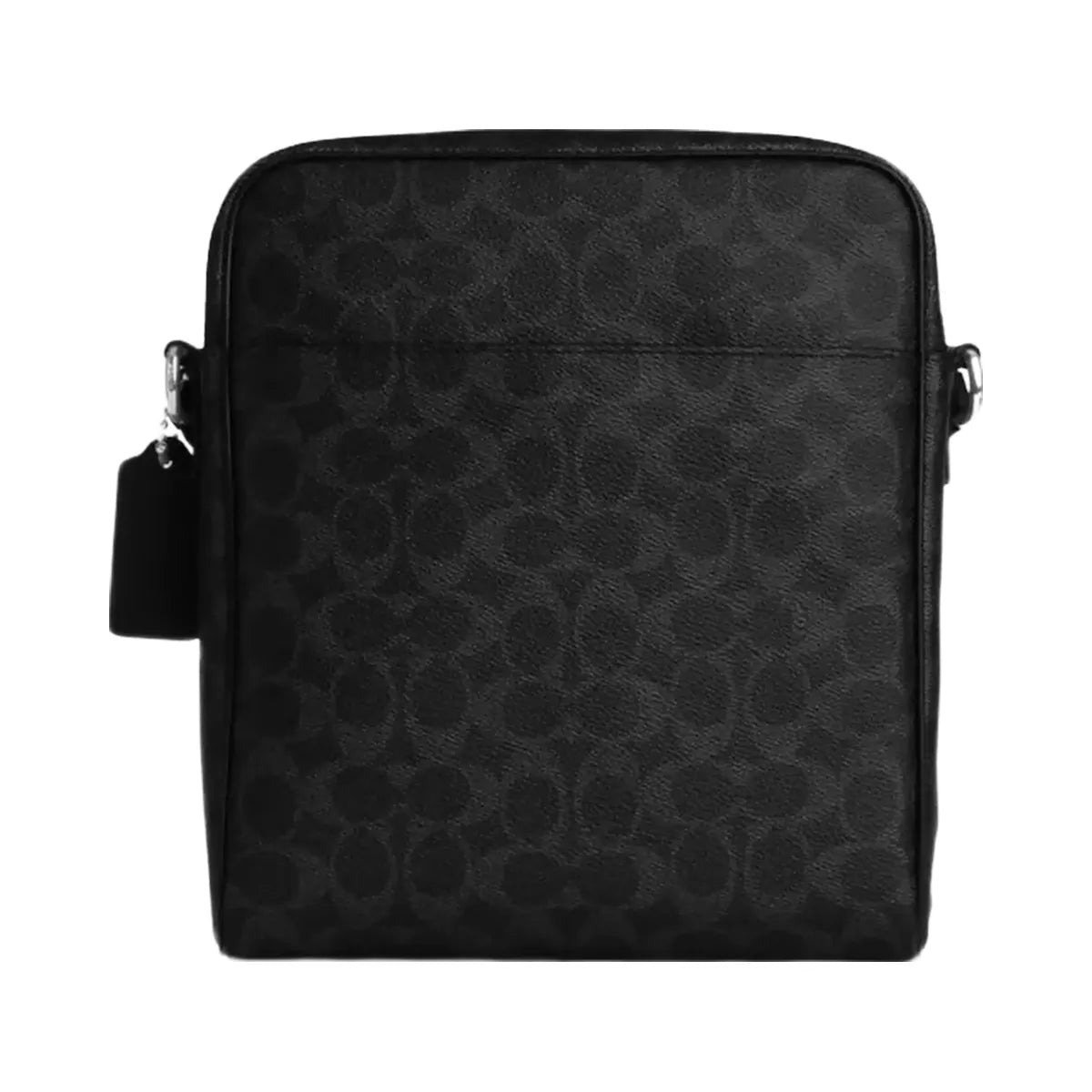 Coach Tristan Crossbody Bag 22 In Signature Canvas in Silver Black Signature