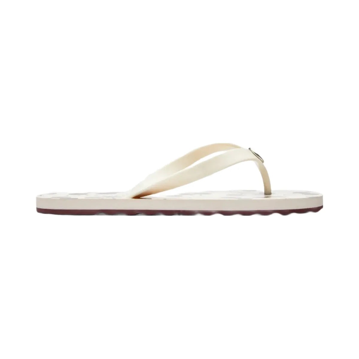 Coach Women's Zayn Flip Flop With Cherry Print Chalk Multi