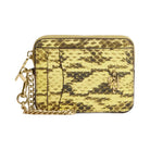 Coach Zip Card Case in Gold Yellow