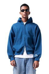 CORE ZIP HOODIE - COLONIAL BLUE