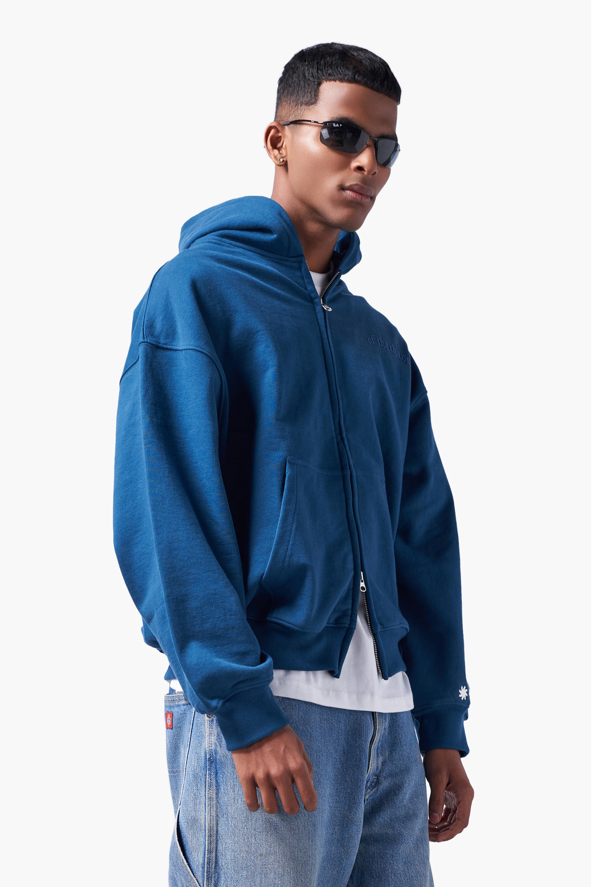 CORE ZIP HOODIE - COLONIAL BLUE