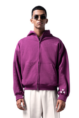 CORE ZIP HOODIE - PURPLE