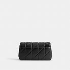 Coach Tabby Crossbody Wristlet With Pillow Quilting Silver Black