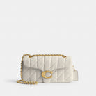 Coach Tabby Shoulder Bag 26 With Pillow Quilting Brass Chalk