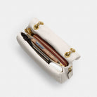Coach Tabby Shoulder Bag 26 With Pillow Quilting Brass Chalk