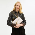 Coach Tabby Shoulder Bag 26 With Pillow Quilting Brass Chalk