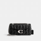 Coach Tabby Shoulder Bag 26 With Pillow Quilting Silver Black