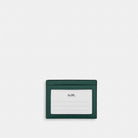 Coach Slim Id Card Case Emerald Emerald