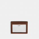 Coach Slim Id Card Case Saddle