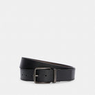 Coach Boxed Harness Buckle Cut To Size Reversible Belt, 38 Mm Black Dark Brown