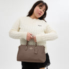 Coach Georgia Satchel Bag Gold Dark Stone