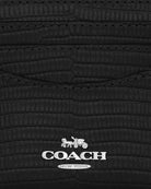 Coach Slim Id Card Case Novelty Leather-Silver-Black