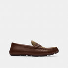 Men's Coach Liam Driver In Signature Jacquard Dark Saddle