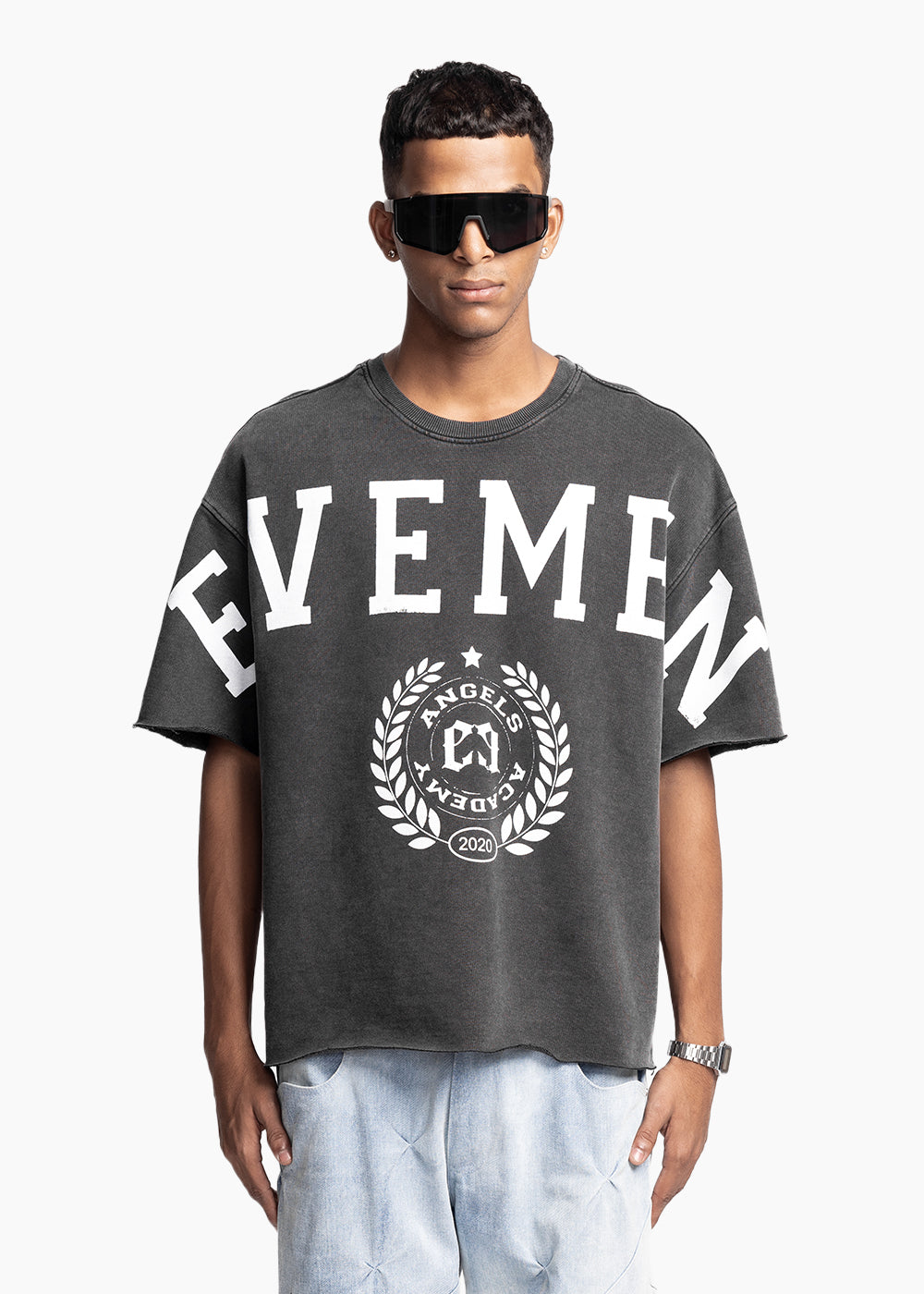 EVEMEN CREST T-SHIRT - VINTAGE BLACK