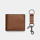 Coach Boxed 3 In 1 Wallet Gift Set Dark Saddle