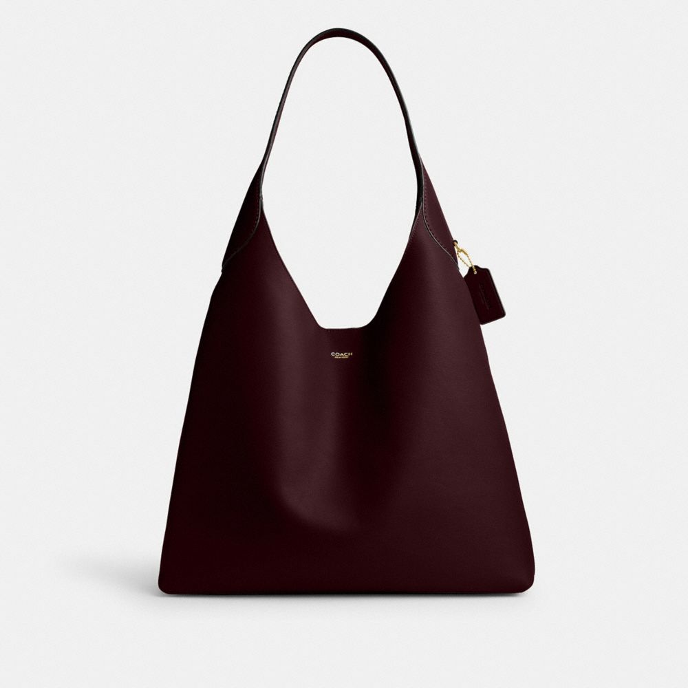 Coach Brooklyn Shoulder Bag 39 Brass Merlot